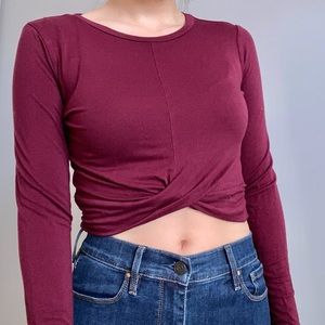 Long Sleeve Knot Top